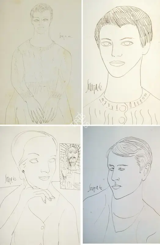 Souza, F.N. (Artist). Untitled, 1962 | Drawing