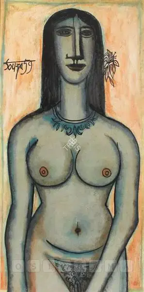 Souza, F.N. (Artist). Nude, 1959 | Painting