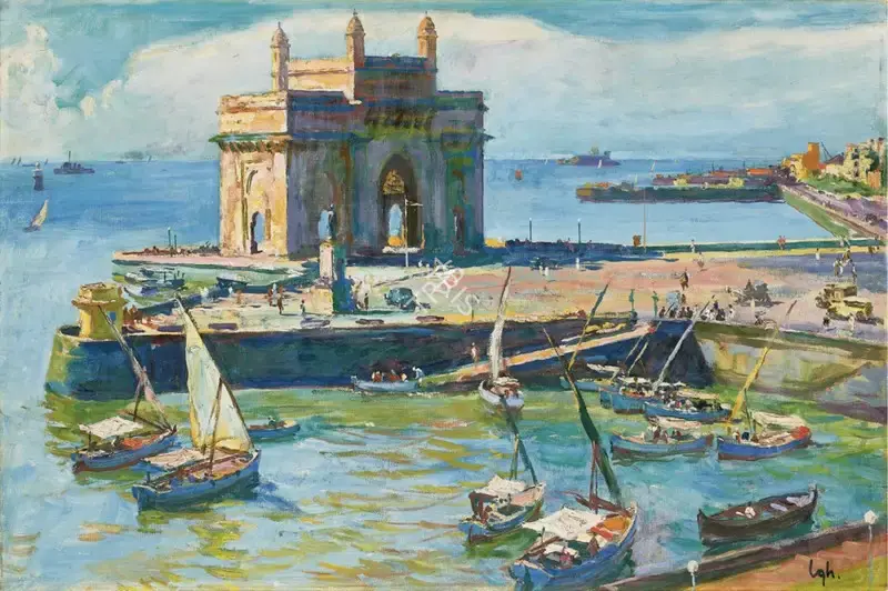 Langhammer, Walter (Artist). Gateway of India, n.d. | Painting