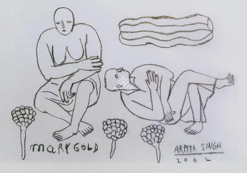 Singh, Arpita (Artist). Untitled, 2002 | Drawing