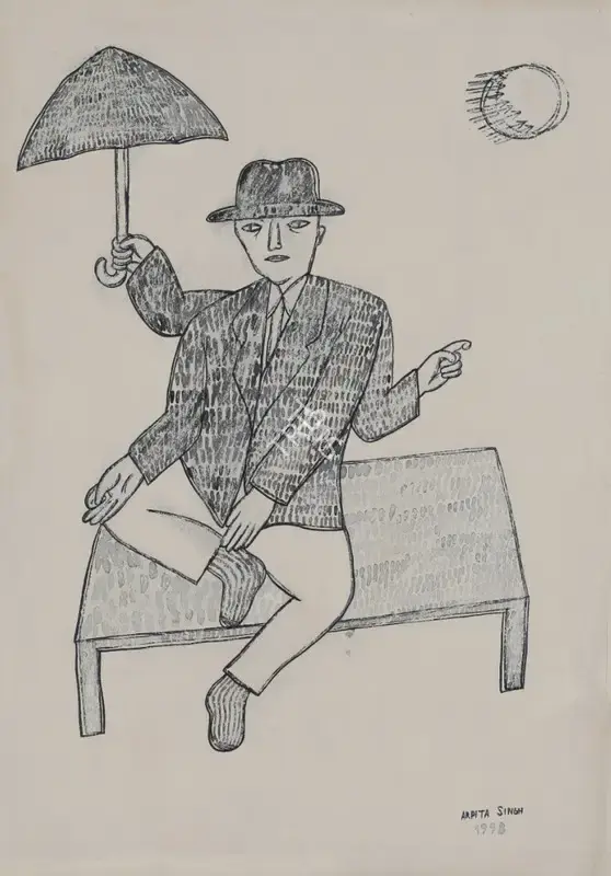 Singh, Arpita (Artist). Untitled, 1998 | Painting