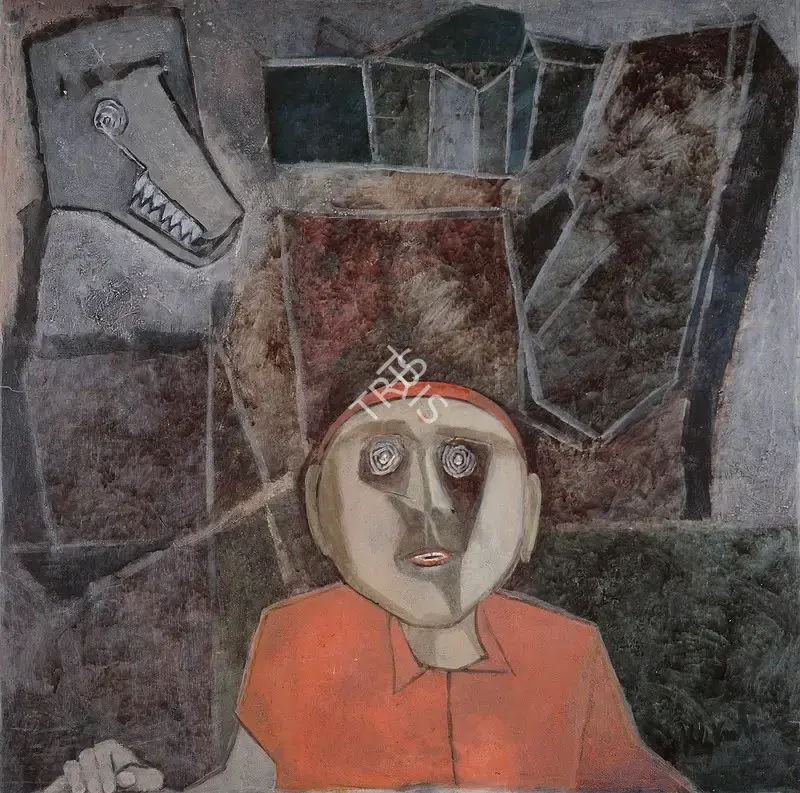 Kulkarni, K.S. (Artist). Forgotten Entity, 1983-1984 | Painting