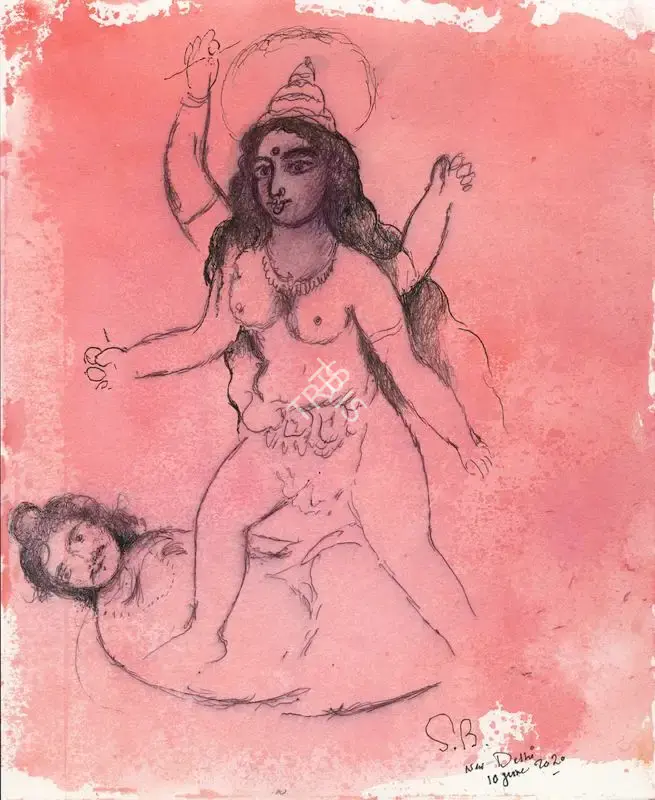 Burman, Sakti (Artist). Untitled (Kali), 2020 | Painting