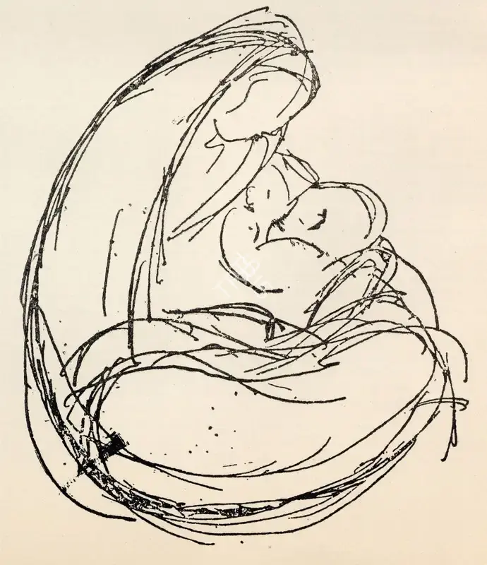 Roy, Jamini (Artist). Untitled, 1945 | Drawing