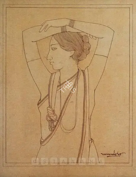 Shaw, Lalu Prasad (Artist). Reverie II. Tempera on paper, 1994 | Painting  | 00880584