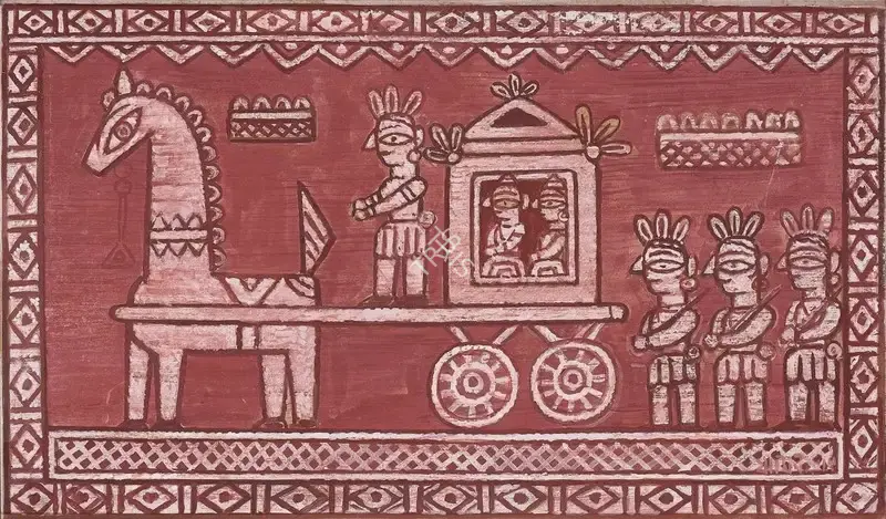 Roy, Jamini (Artist). The Procession, n.d. | Painting