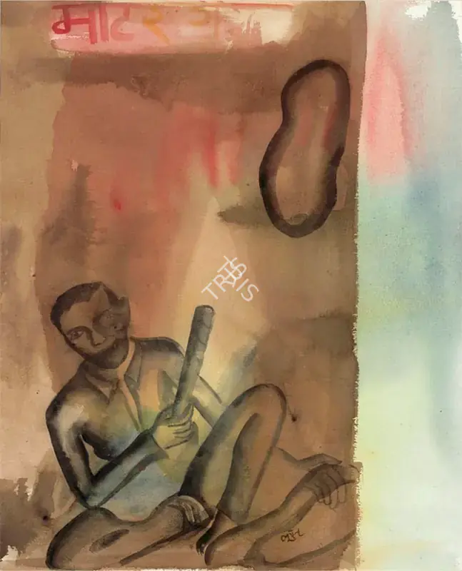 Khakhar, Bhupen (Artist). Motor Garage, n.d. | Painting