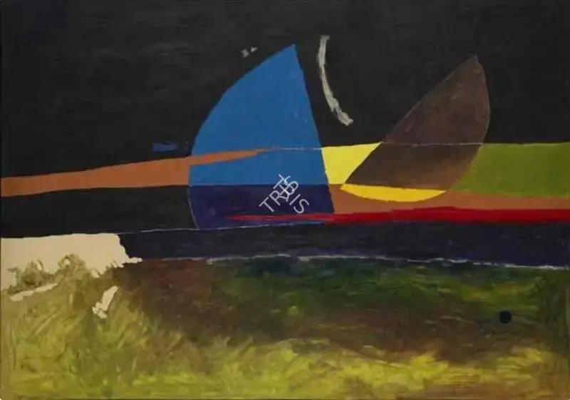 Husain, M.F. (Artist). Theorem thirteen, 1973 | Painting