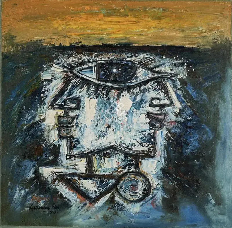 Pai, Laxman (Artist). Eye. Oil on canvas, 1970 | Painting | FineArts | 00416281