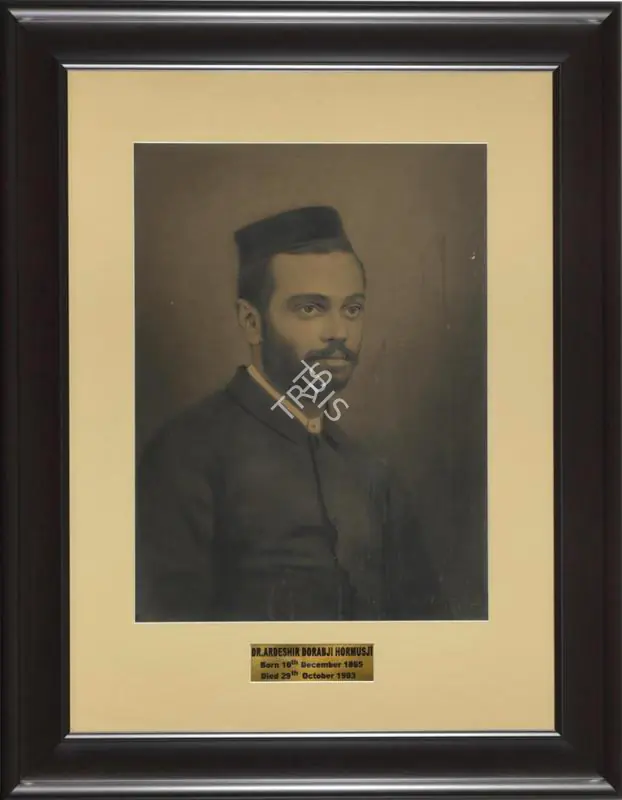 Pithawala, M.F. (Artist). Dr. Ardeshir Dorabji Hormusji (1865-1903). Pastel and pencil on photograph pastel on board, 1905 | Painting | FineArts | 00545898