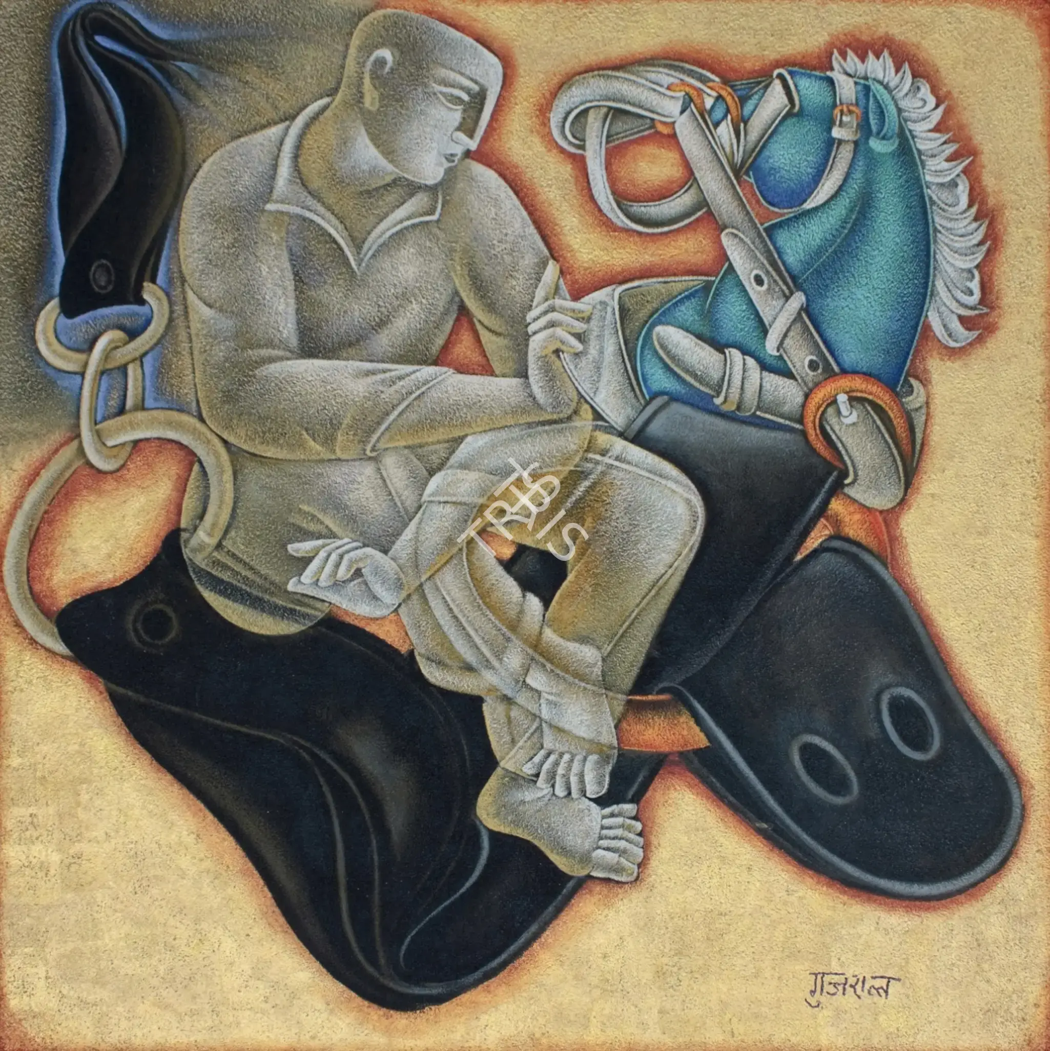 Gujral, Satish (Artist). Untitled. Mixed media on canvas, 2012 | Painting | FineArts | 00644986