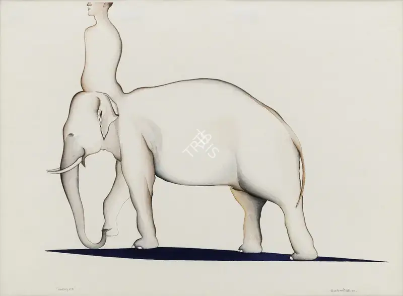 Nair, Surendran (Artist). Untitled. Watercolour on paper, 1999 | Painting | EconomicsArt | 00870156