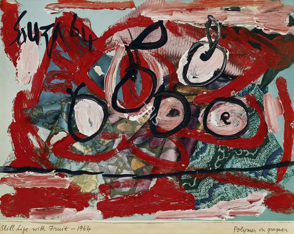 Souza, F.N. (Artist). Still Life With Fruit, 1964 | Painting