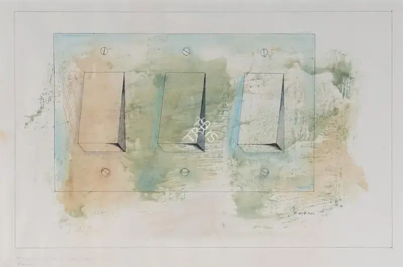 Barwe, Prabhakar (Artist). Three Possibilities, 1992 | Painting