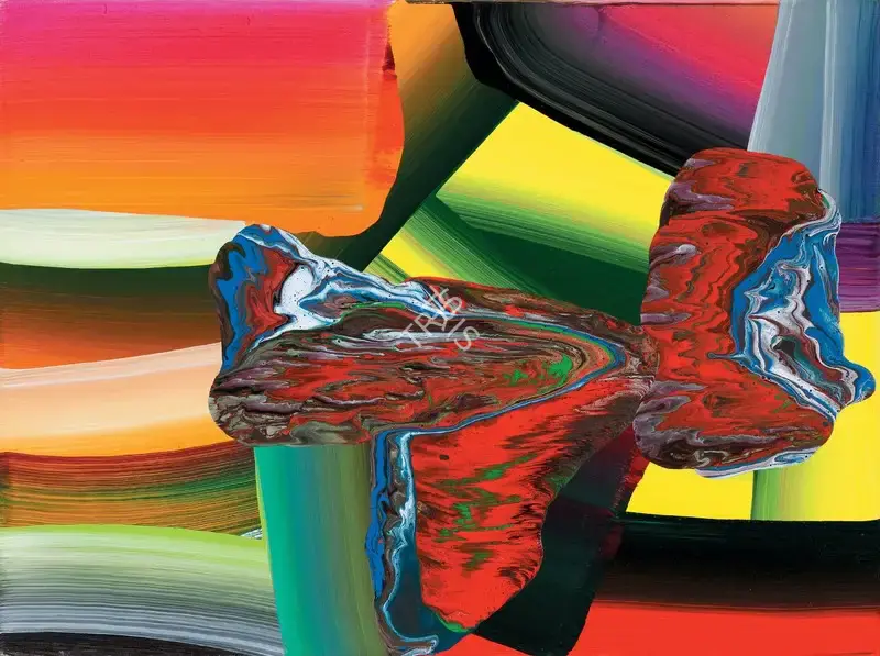Krishnamachari, Bose (Artist). Stretched Bodies. Acrylic on canvas, 2005 | Painting | FineArts | 00577131