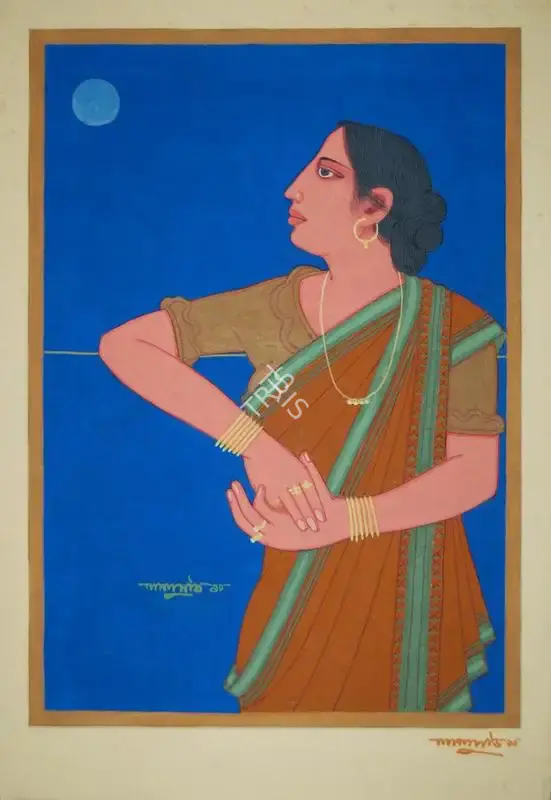 Shaw, Lalu Prasad (Artist). Untitled. Tempera on board, 2010 | Painting | FineArts | 00354454