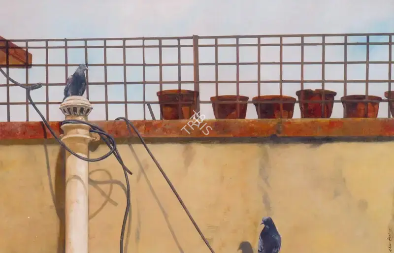 Bhattacharjee, Chandra (Artist). Untitled. Oil on Canvas, 2007 | Painting | FineArts | 00576247