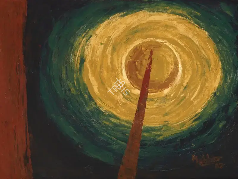 Hebbar, K.K. (Artist). Untitled (Rocket Series), 1962 | Painting