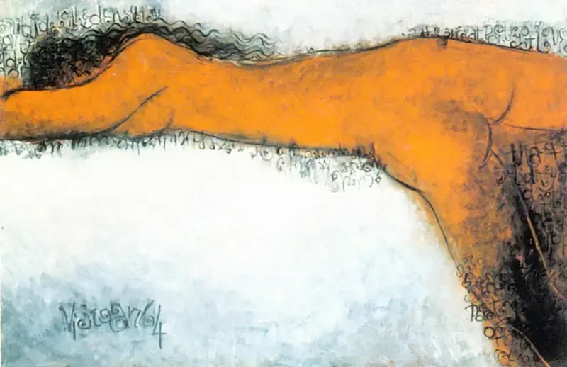 Viswanadhan, V. (Artist). Music of Silence, 1964 | Painting