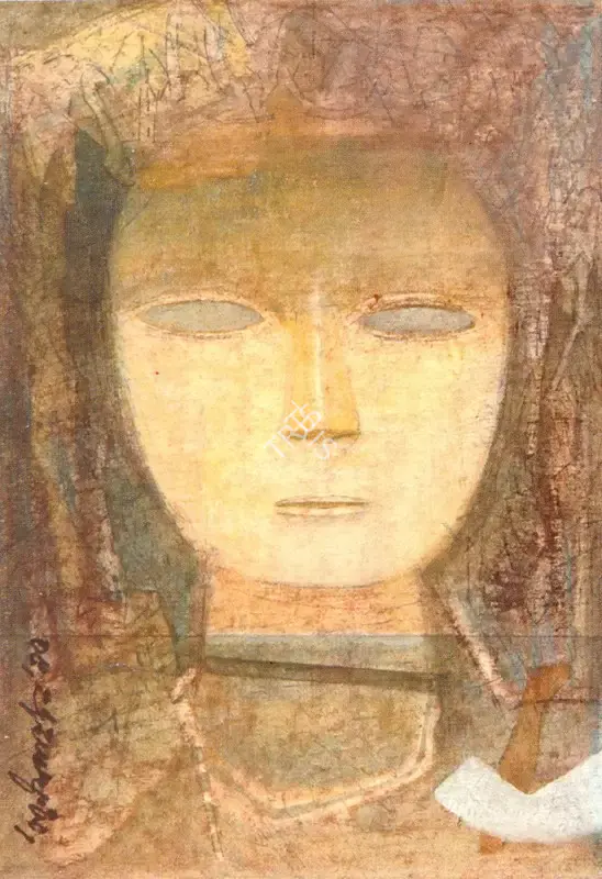 Pyne, Ganesh (Artist). Untitled. Tempera and mixed media on paper, 1995 | Painting | FineArts | 00373501