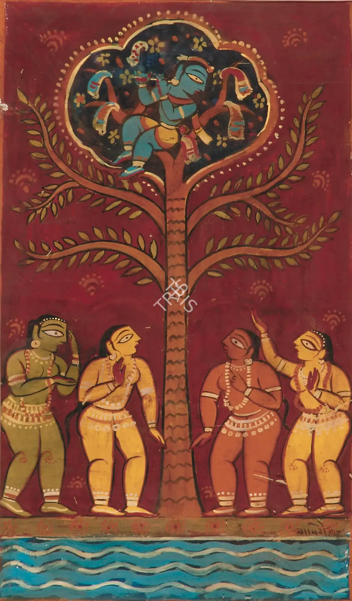 Studio of Jamini Roy (Artist). Gopini Series, early 1950s | Painting