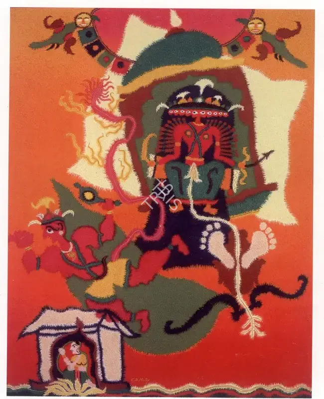 Mistry, C.D. (Artist). Lankadahan. Watercolour on card, n.d. | Painting  | 00876855