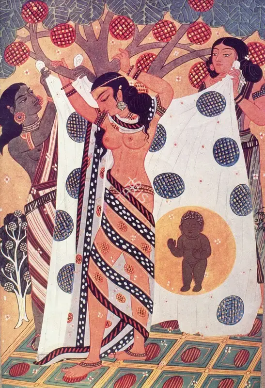 Bose, Nandalal (Artist). Birth of Buddha. n.d. | Marg, March 1983 | Painting | FineArts | 00674988