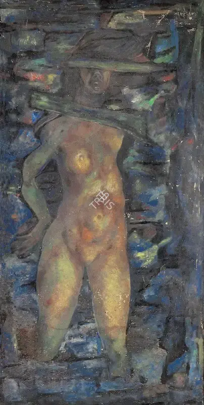 Ara, K.H. (Artist). Dowry Death, early 1950s | Painting