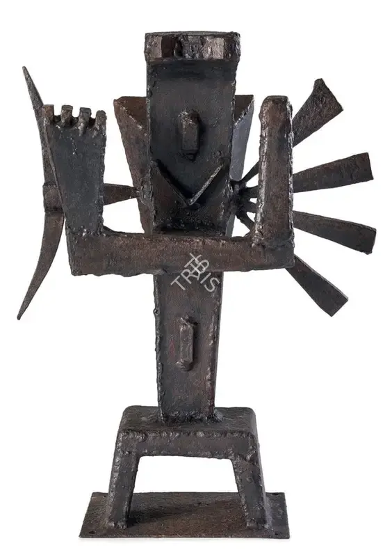 Davierwalla, A.M. (Artist). Surya Dev (Study). Welded steel, 1967 | Sculpture | FineArts | 00603313