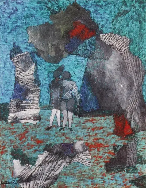 Santhanaraj, A.P. (Artist). Meeting Place. Acrylic on canvas, n.d. | Painting | FineArts | 00375913