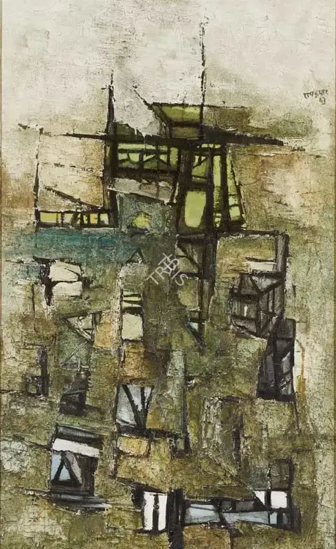 Ramkumar (Artist). Untitled (The Dalhousie landscape), 1963 | Painting