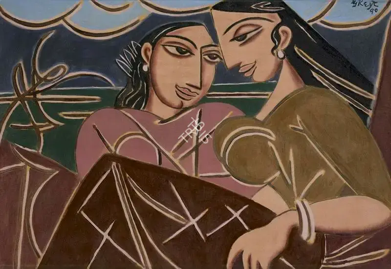 Keyt, George (Artist). Untitled, 1990 | Painting