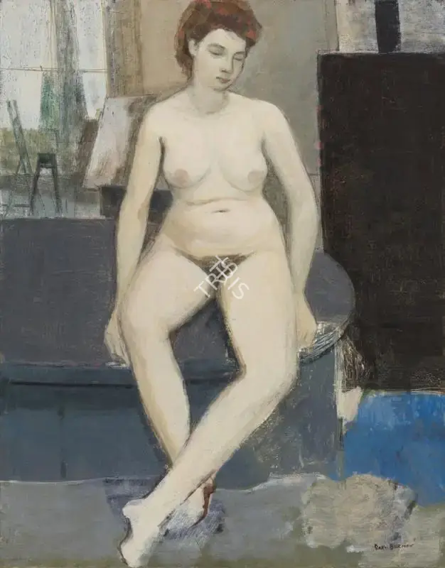 Burman, Sakti (Artist). Untitled (Nude), n.d. | Painting