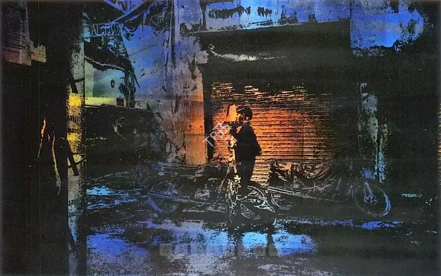 Ponmany, Justin (Artist). Untitled. Acrylic and holographic pigment on canvas, 2007 | Painting | FineArts | 00576535