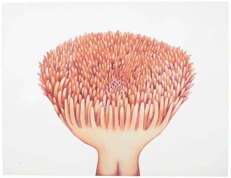 Damani, Minal (Artist). Flower. Watercolor on paper, 2008 | Painting | FineArts | 00340543