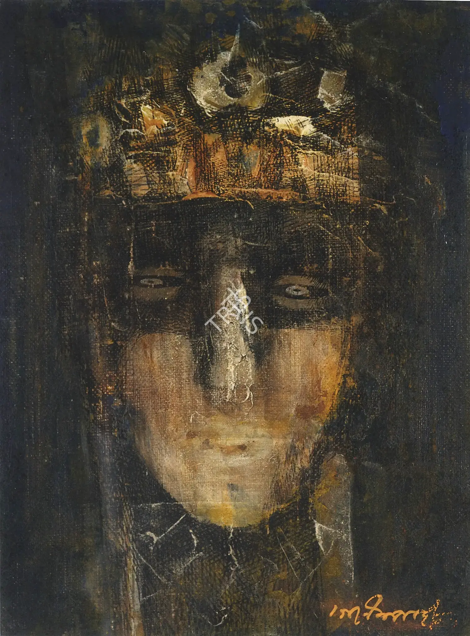 Pyne, Ganesh (Artist). Untitled, mid 1980s | Painting
