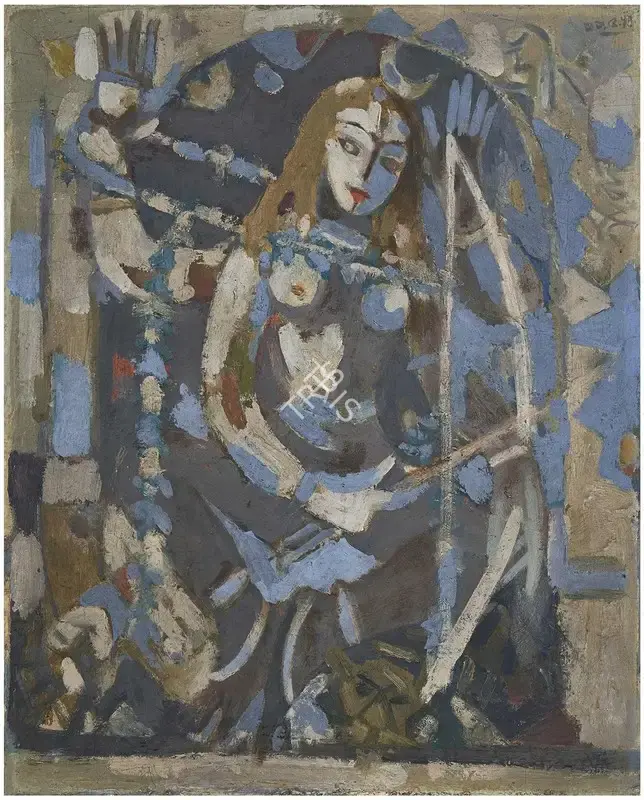 Mazumdar, Nirode C. (Artist). Untitled, 1974 | Painting
