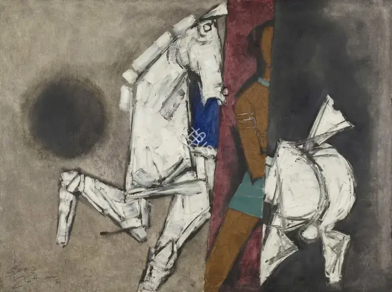 Husain, M.F. (Artist). Untitled, 1976 | Painting