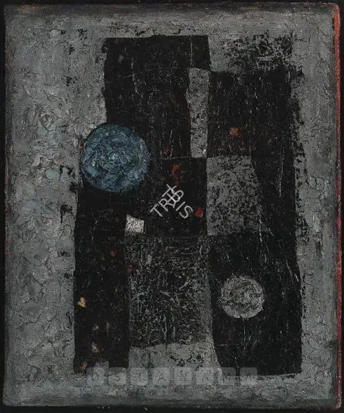 Sharma, O.P. (Artist). Untitled. Oil on canvas, 1962 | Painting | FineArts | 00897621