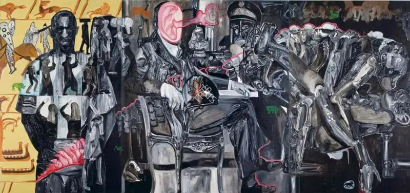 Gupta, Probir (Artist). Rats and Generals in a Zoological Park, 2007 | Painting