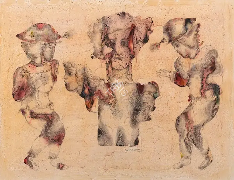 Burman, Sakti (Artist). Untitled. Watercolour on paper, 1970s | Drawing | FineArts | 00646970