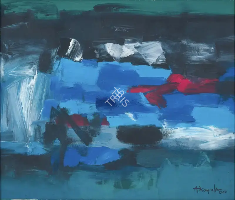 Adimoolam, K.M. (Artist). Untitled. Oil on canvas, 2006 | Painting | EconomicsArt | 00870611
