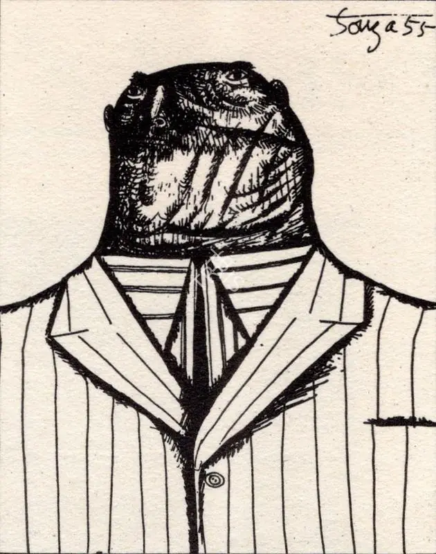 Souza, F.N. (Artist). Six Gentleman of our Times. 1955 | Art Heritage 6, 1986-1987 | Drawing | FineArts | 00530232