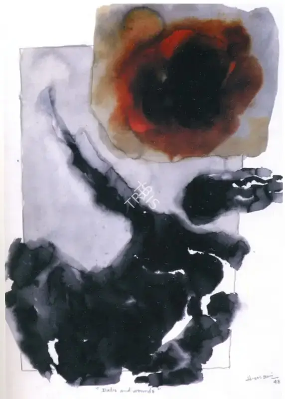 Husain, M.F. (Artist). Dabs & Wounds, 1998 | Painting