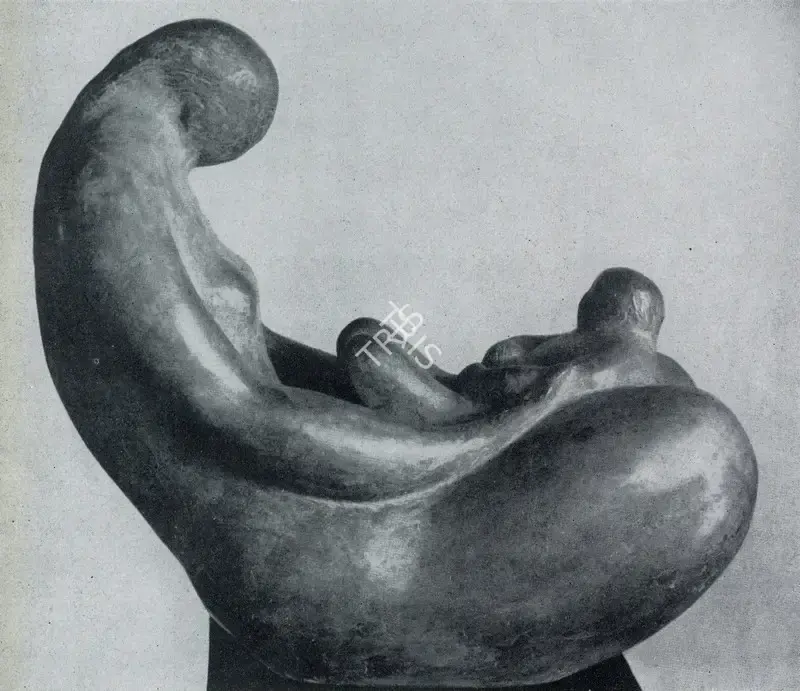 Dagupta, Prodosh (Artist). Cradle. 1950 | Marg, December 1956 | Sculpture | FineArts | 00674041