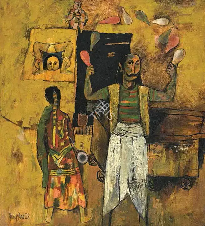 Das, Arup (Artist). Untitled. Oil on canvas, 1993 | Painting | FineArts | 00645945