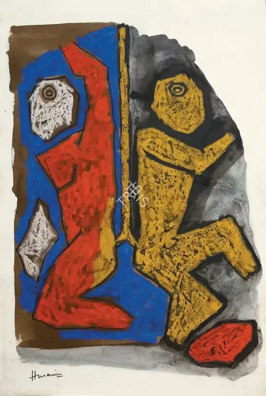 Husain, M.F. (Artist). Untitled (Hanuman), c.1970 | Painting