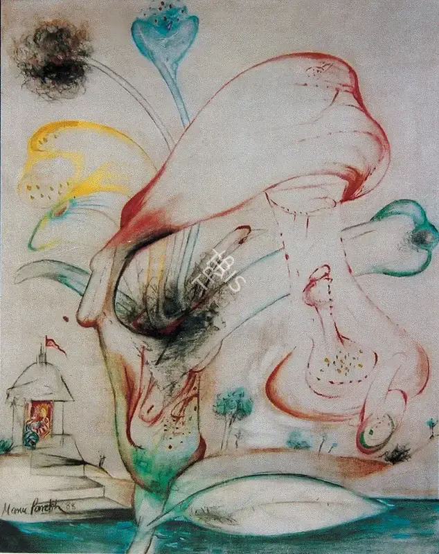 Parekh, Manu (Artist). Benares Series, 1988 | Painting