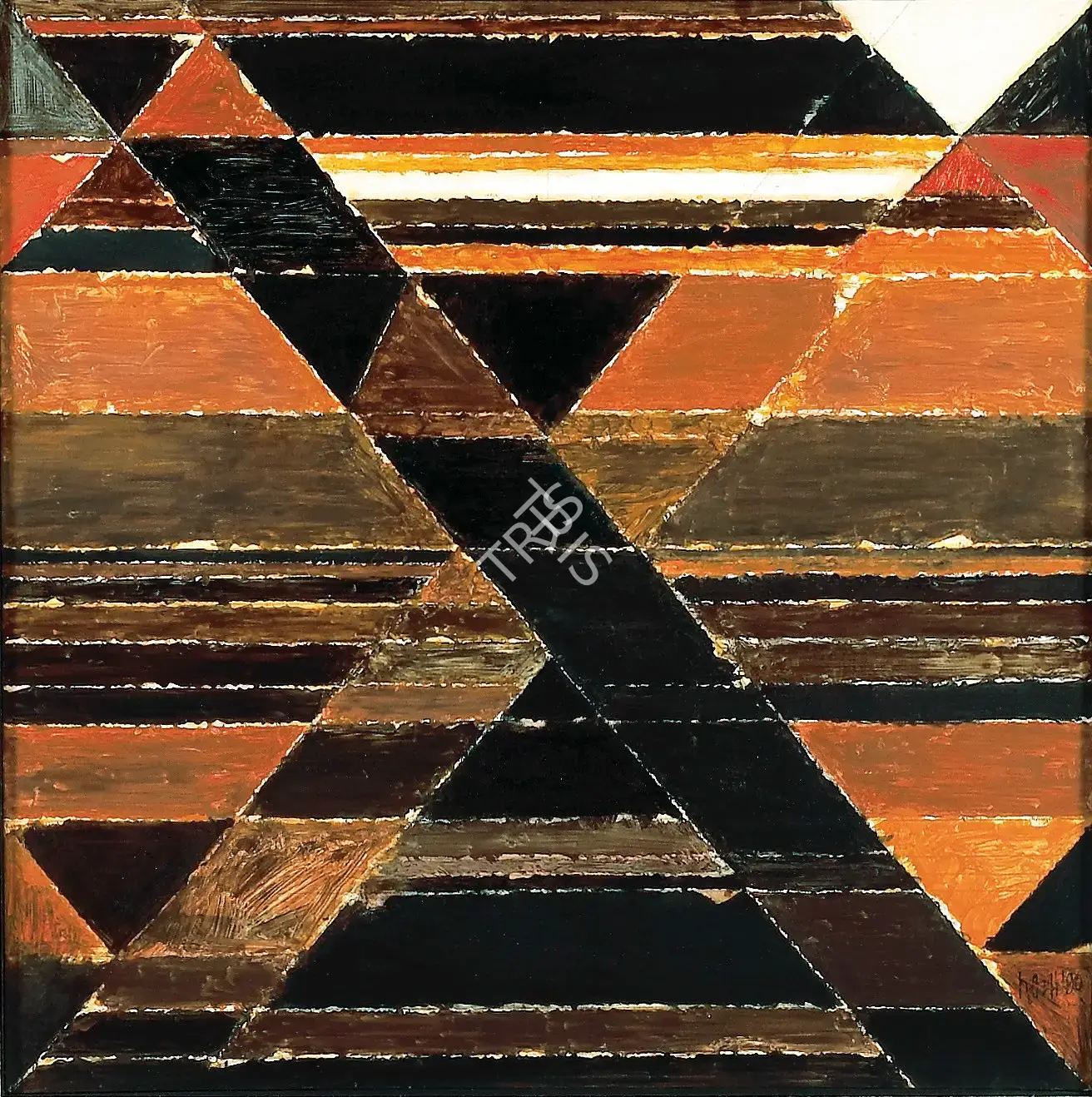 Raza, S.H. (Artist). Encountre, 1990 | Painting