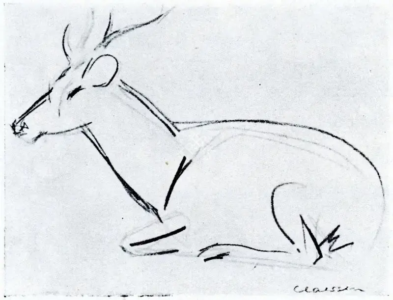 Claessen, George (Artist). Sambar, n.d. | Drawing
